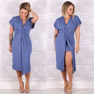 Wrap Midi Dress